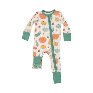 Angel Dear - Crayon Pumpkin Zip Romper