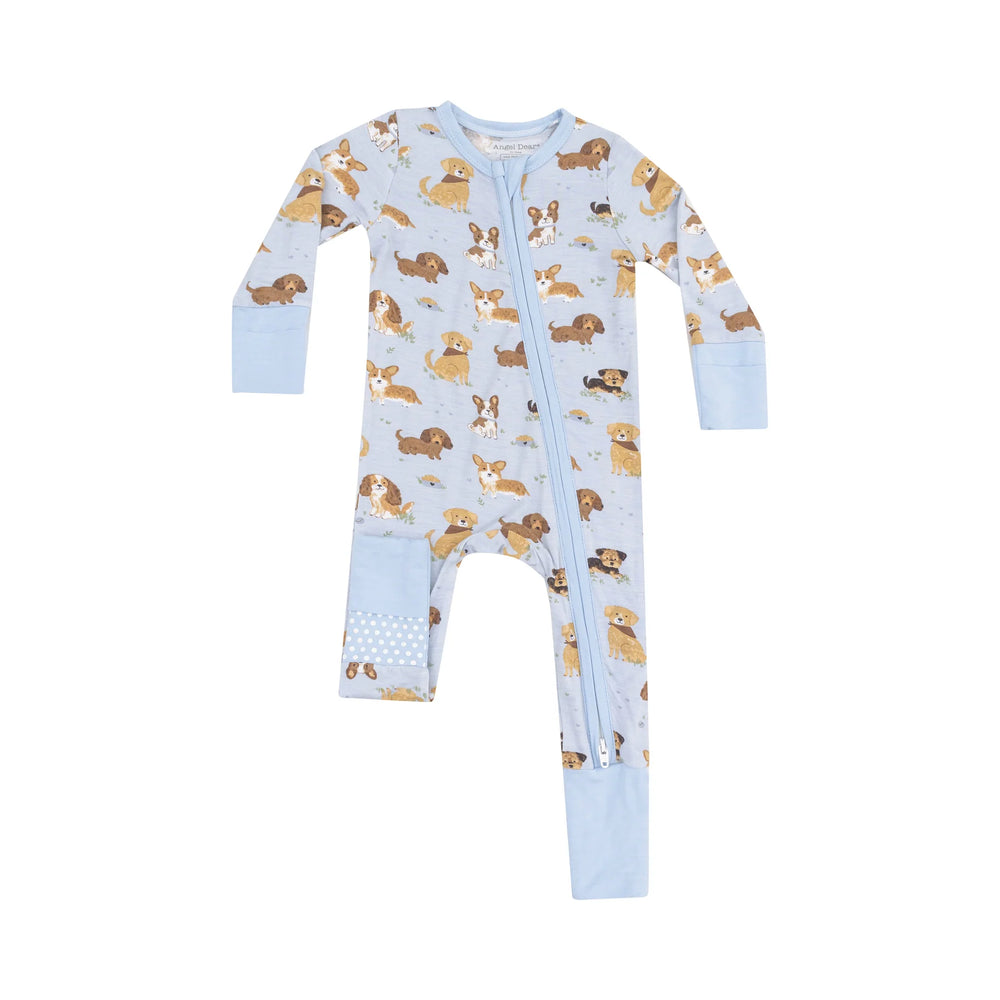 Angel Dear - Blue Best Friend Dog Zip Romper
