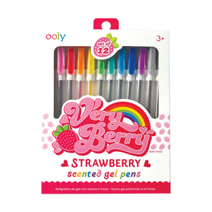 Ooly - Very Berry Strawberry Scented Gel Pens - Set of 12