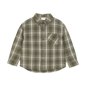 Minymo - Long Sleeve Plaid Button Up