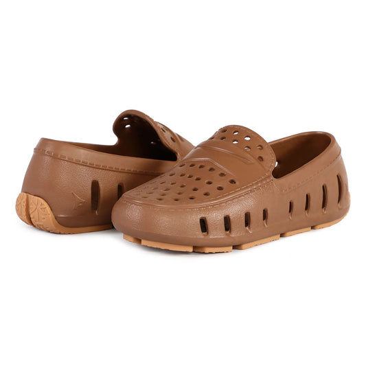 Chestnut Hill/Gum Prodigy Floafers brand casual slip-on shoes with durable sole and comfortable design, shown from side angle.