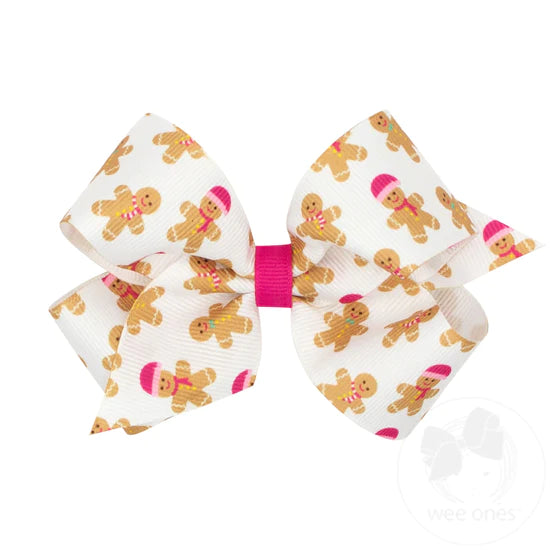 wee ones - Holiday Gingerbread Bow