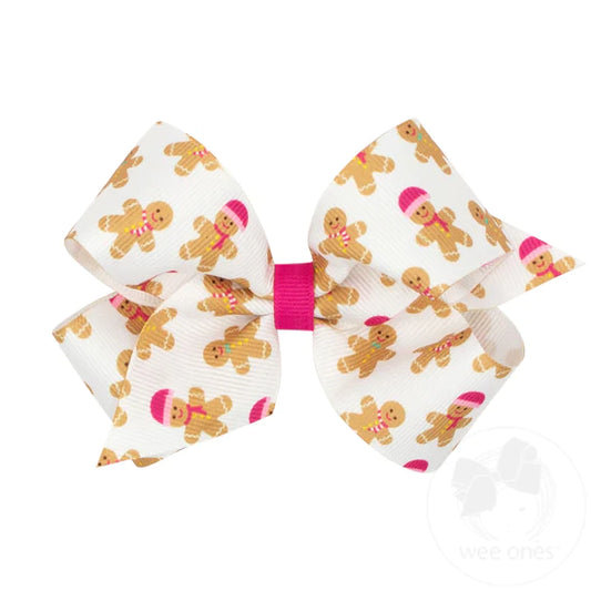 wee ones - Holiday Gingerbread Bow