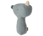 Maileg - Dusty Blue Lullaby Friends Rhino Rattle