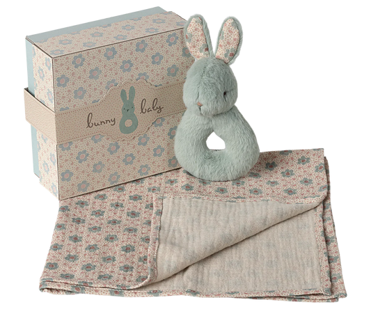 Maileg - Rabbit Rattle Set - Mint