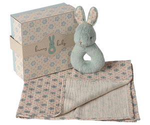 Maileg - Rabbit Rattle Set - Mint
