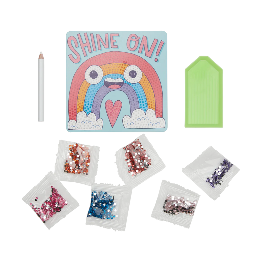 ooly - Razzle Dazzle DIY Mini Gem Art Kit - Shine On Rainbow