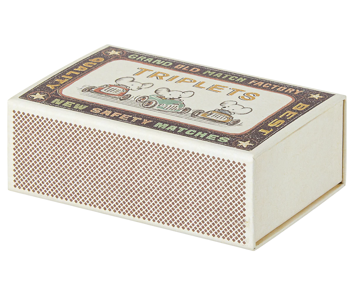 Maileg - Triplets Baby Mice in Matchbox