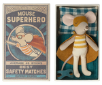 Maileg - Little Brother in Matchbox Super Hero Match