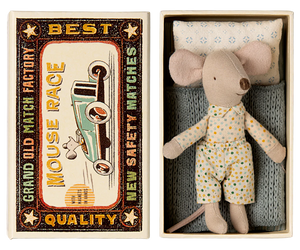 Maileg - Little Brother Mouse in Matchbox