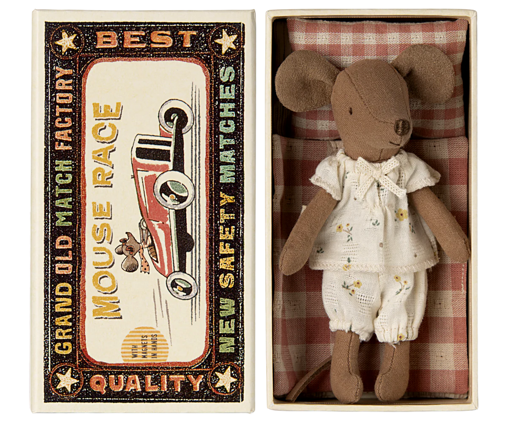 Maileg - Big Sister Mouse in Matchbox