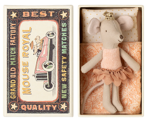 Maileg - Princess Mouse Little Sister in Matchbox