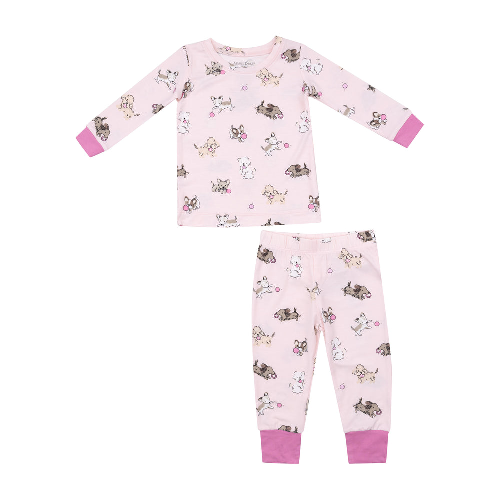 Angel Dear - Fluffy Puppies LS Loungewear Set