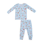 Angel Dear - Blue Vintage Santas L/S Loungewear