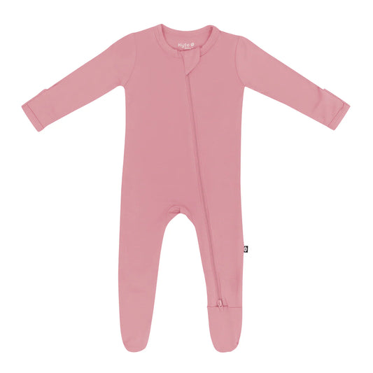 Kyte - Zippered Footie - Apple Blossom
