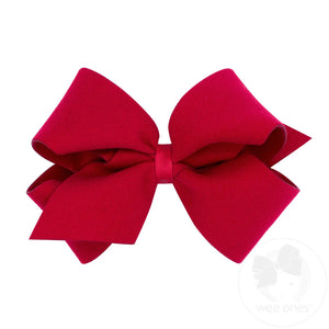 Wee Ones - King Soft and Cozy Brushed Fleece Fabric Hair Bow