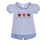 Southern Saturday - Tigers Smocked Ruffle Top & Shorts Set