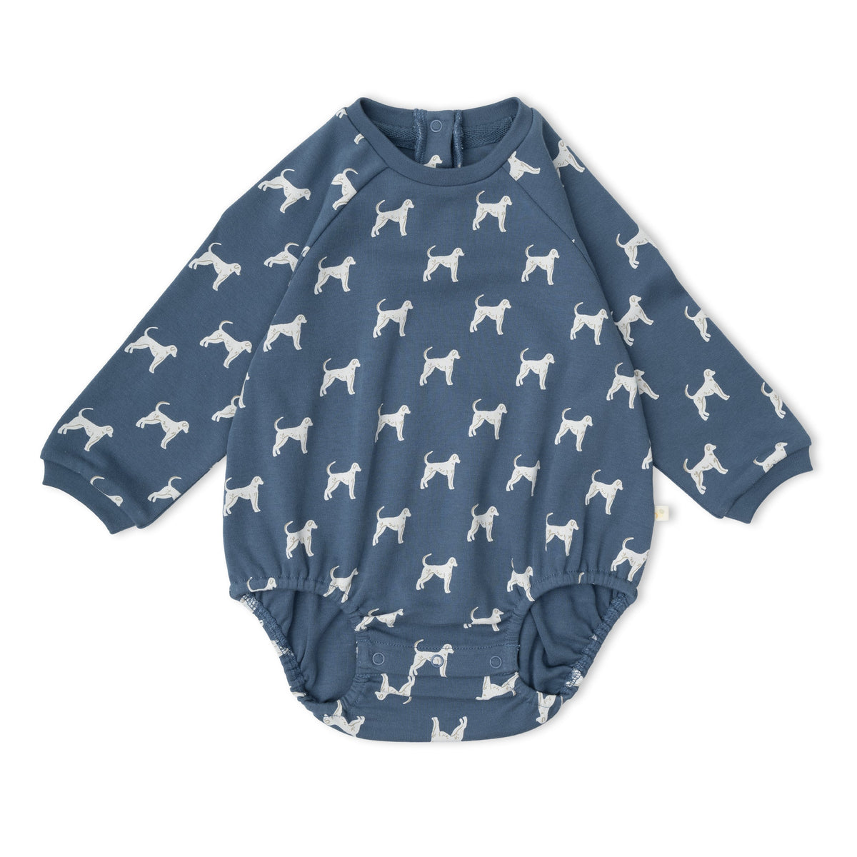 Dog Organic Long Sleeve Bubble Romper