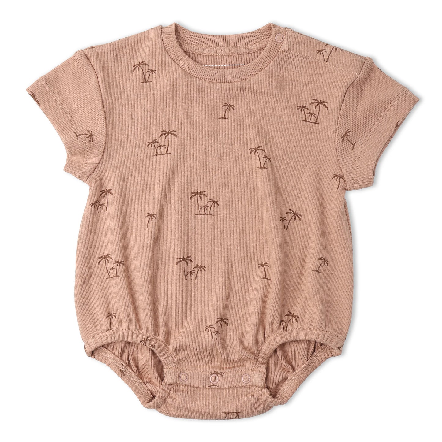 Island Palm Organic Short Sleeve Bubble Romper