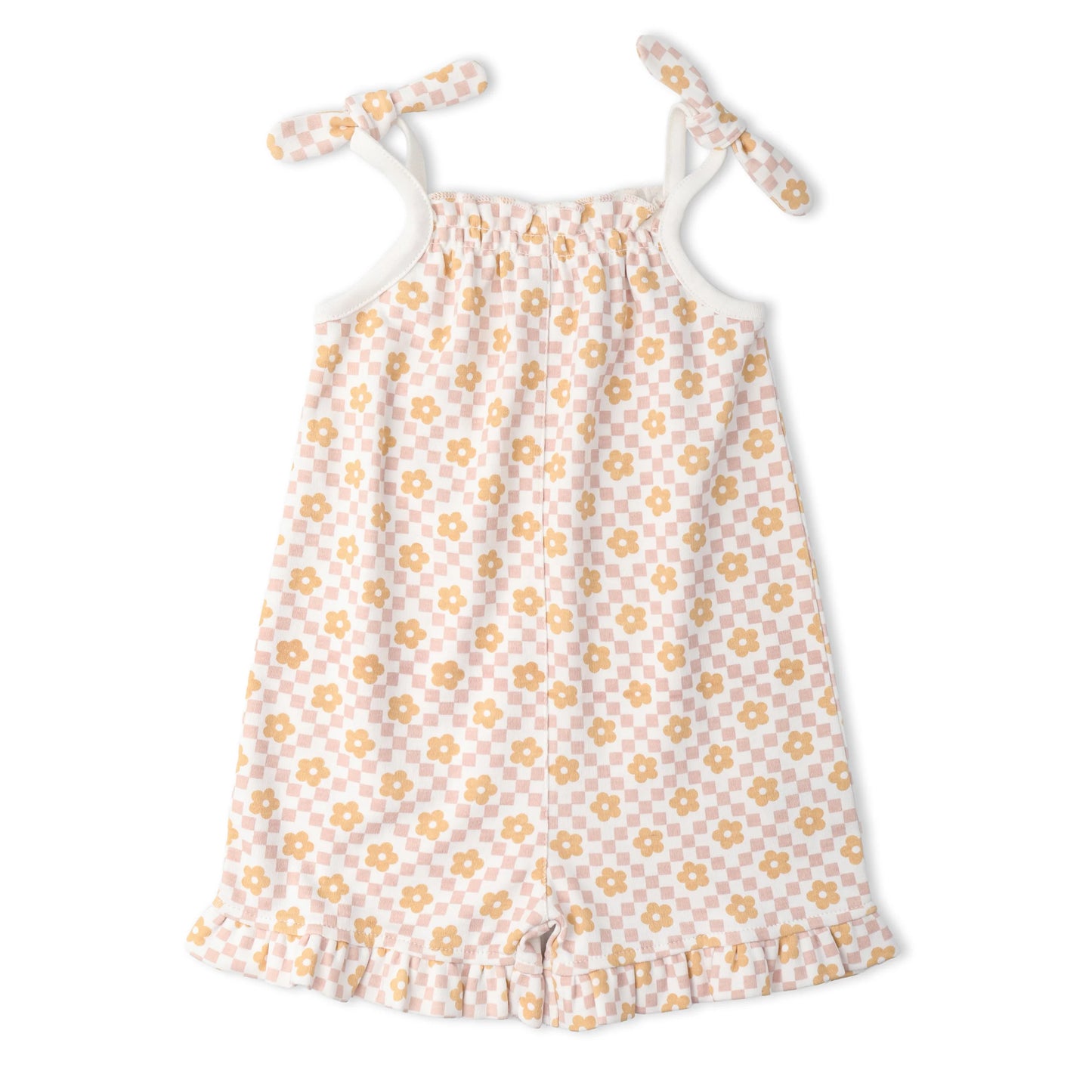 Pop Floral Organic Ruffle Jumpsuit