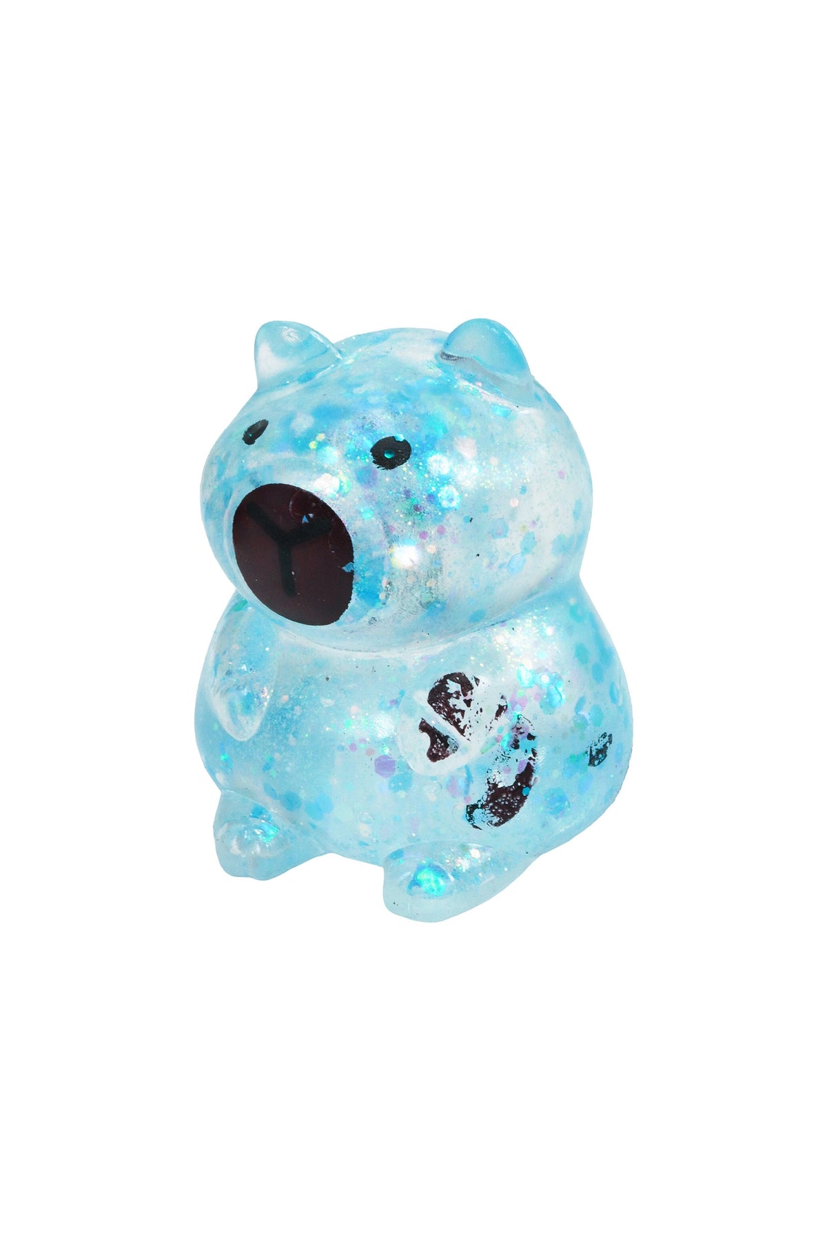 Capybara Iridescent Glittery Maltose Putty Filled Squishy