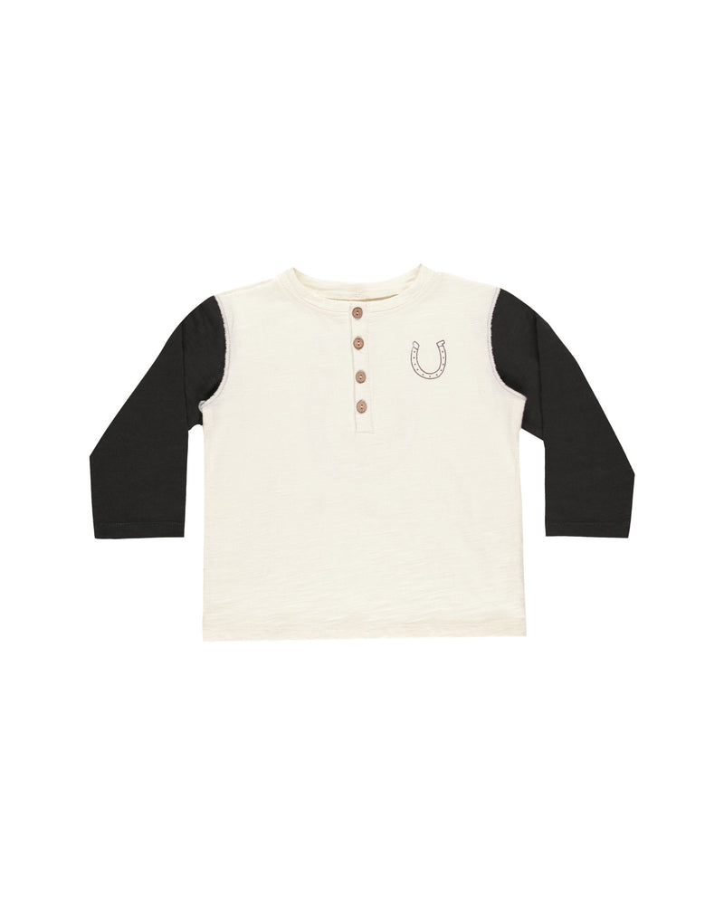 Rylee & Cru - Good Luck Henley Long sleeve Tee