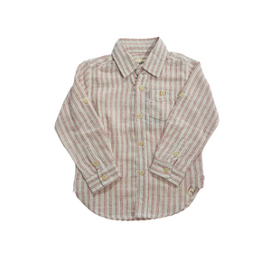 Me & Henry - Red Stripe Gauze Button Down