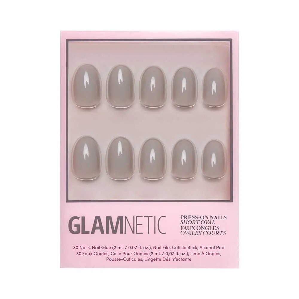 Pure Gray Press-On Nails