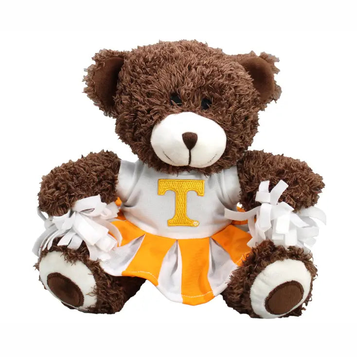 Tennessee Volunteers Plush Bear Cheerleader W Dress Orange