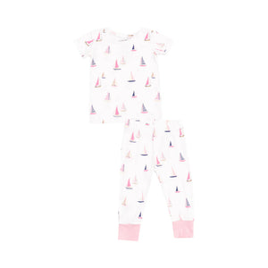 Angel Dear - Pink Sailboat Two Piece Lounge Set