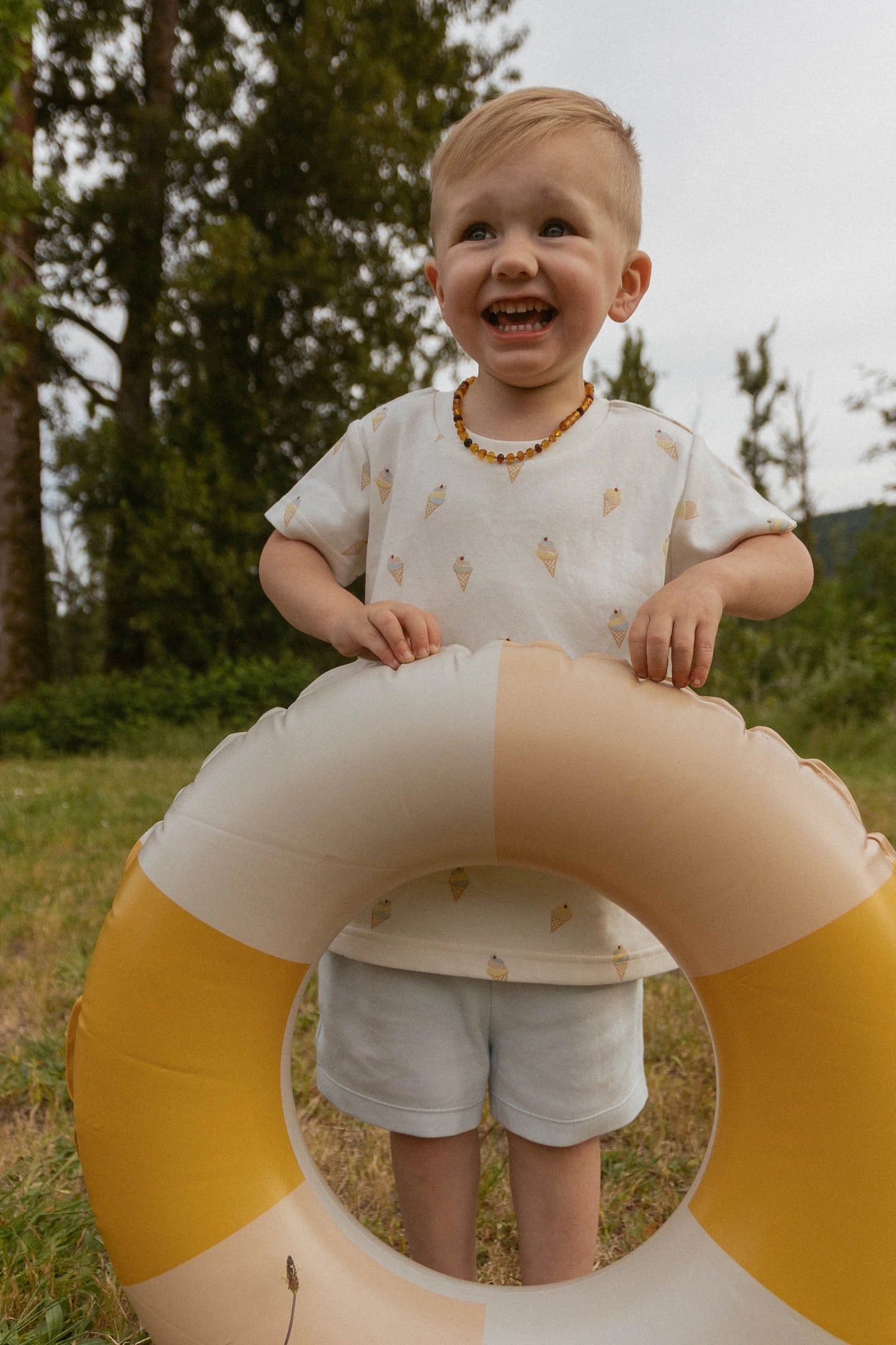 Ice Cream Organic Tee & Shorts Set