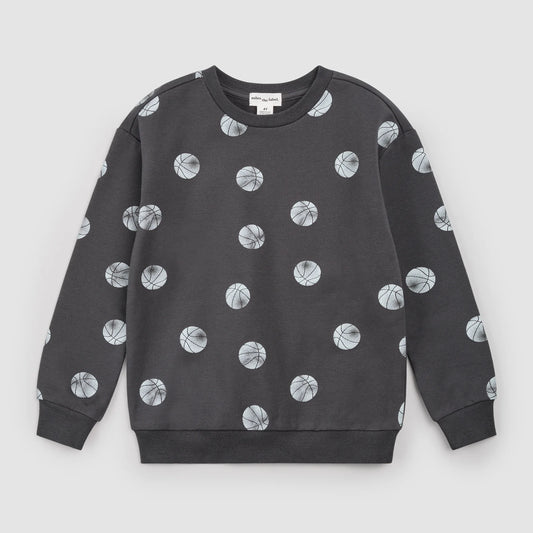Miles the Label basketball sweatshirt featuring a sporty design, soft fabric, and comfortable fit for casual athletic wear.