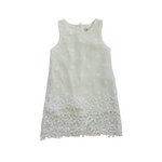 doe a dear - White Floral Crochet Tank Dress