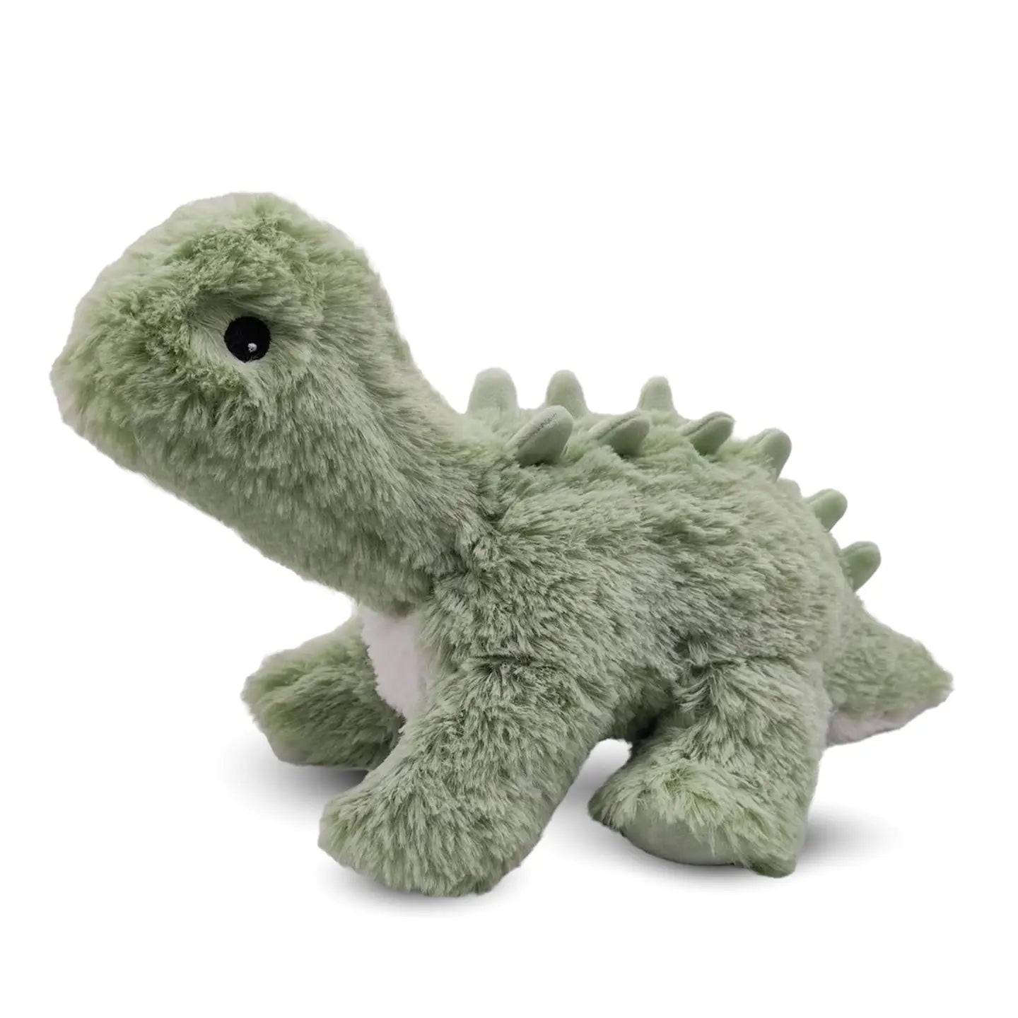 Warmies green long neck dinosaur plush toy with soft fabric and detailed features for comfort and play.