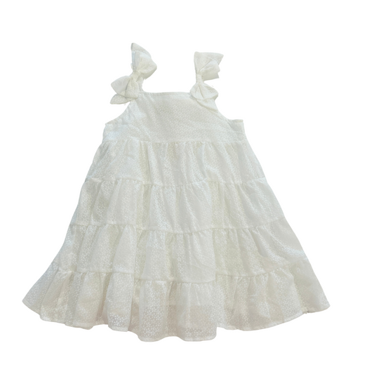 doe a dear - White Tie Shoulder Dress