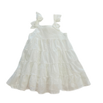 doe a dear - White Tie Shoulder Dress