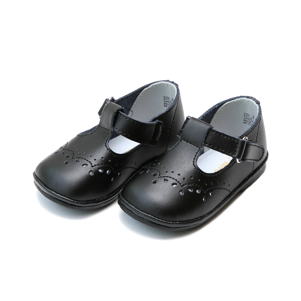 L'AMOUR - Birdie Toddler T Strap Patent Black