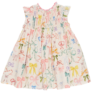 Pink Chicken - Watercolor Bows Stevie Dress