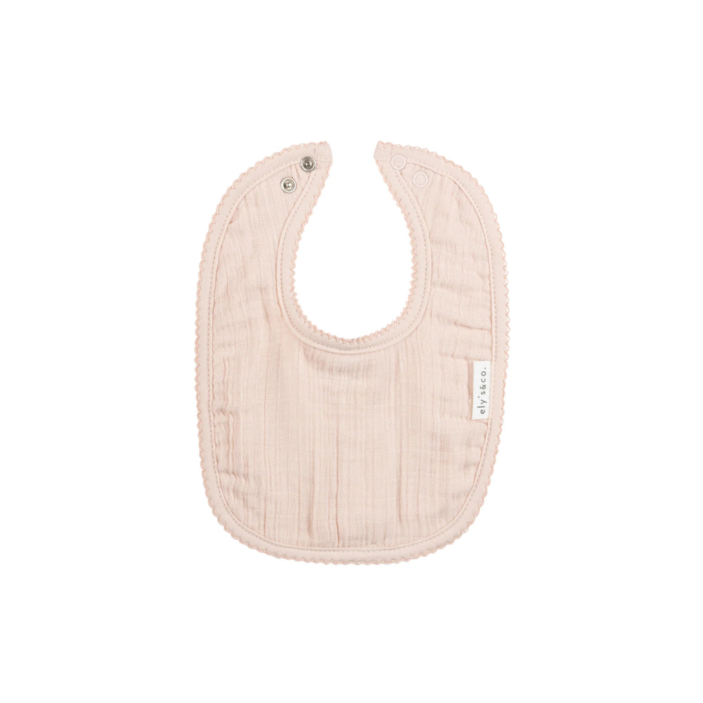 Ely's & Co - Baby Pink Muslin Bib