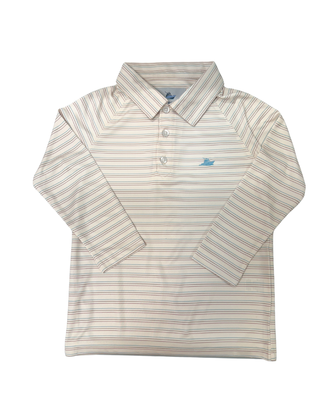Blue,Sand, Travertine Stripe Polo