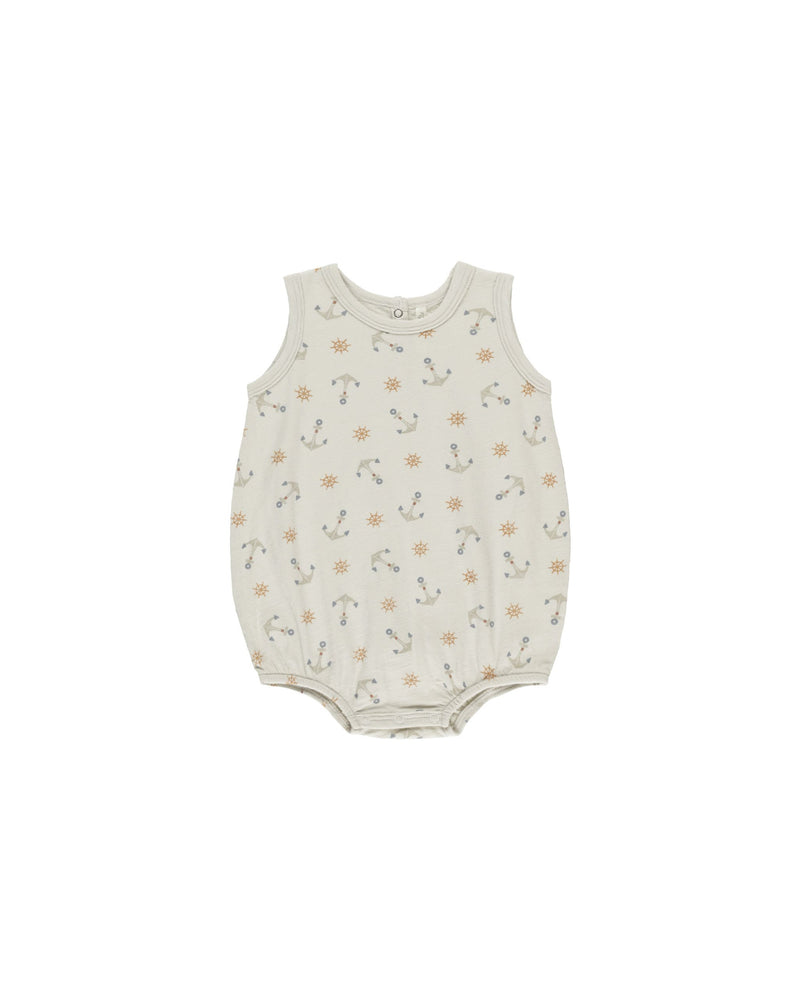 Rylee & Cru - Anchors Bubble Onesie