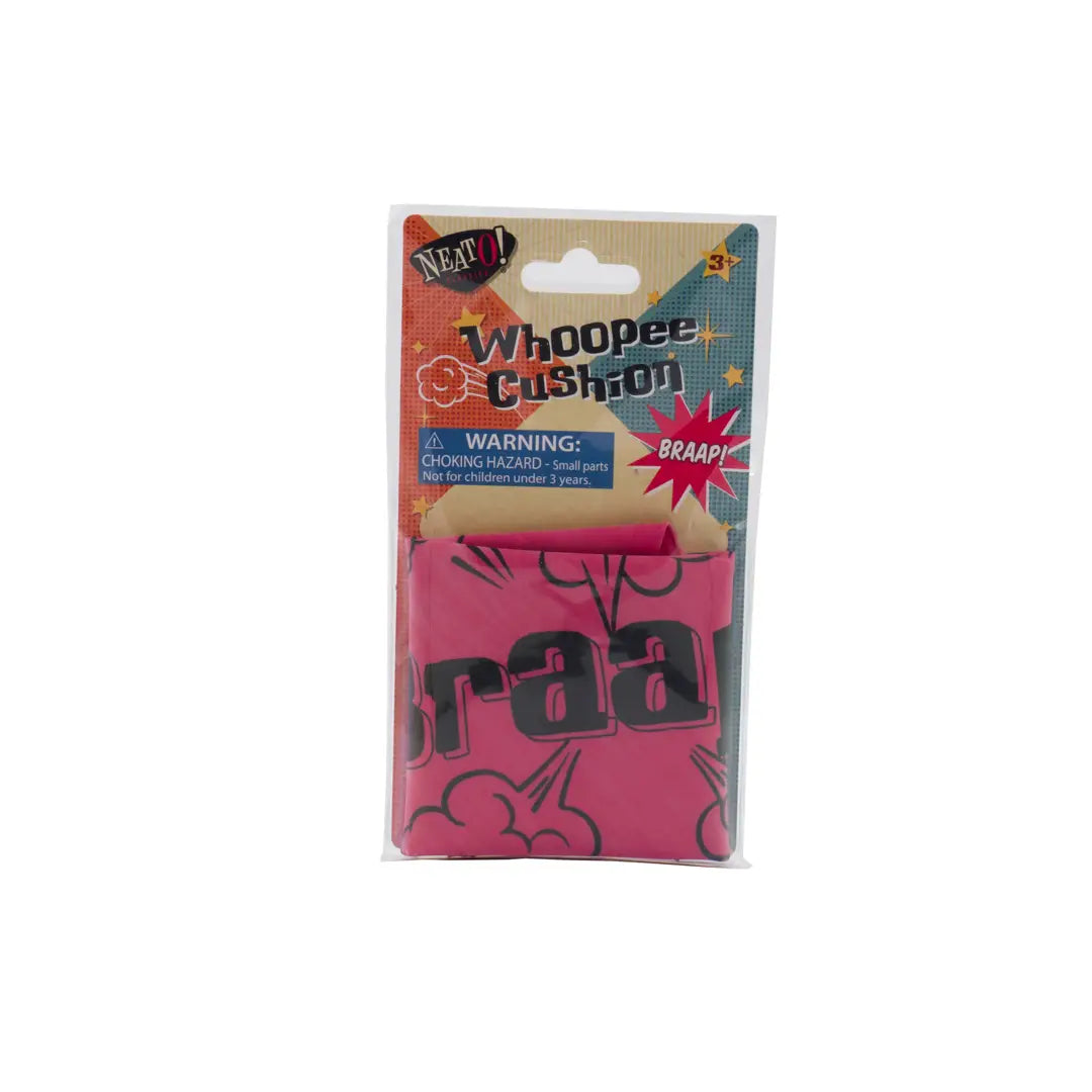 Toysmith Neato! Whoopee Cushion, classic inflatable prank toy with a humorous face design, ready for fun and laughter.