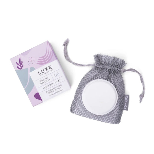 Cait + Co - Luxe Lavender + Oat Shower Steamer Fizzy Bomb