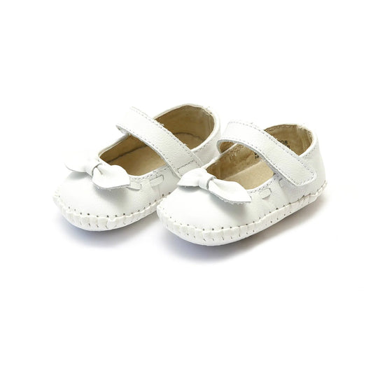 L'Amour - Clara Leather Bow Crib Mary Jane (Infant)