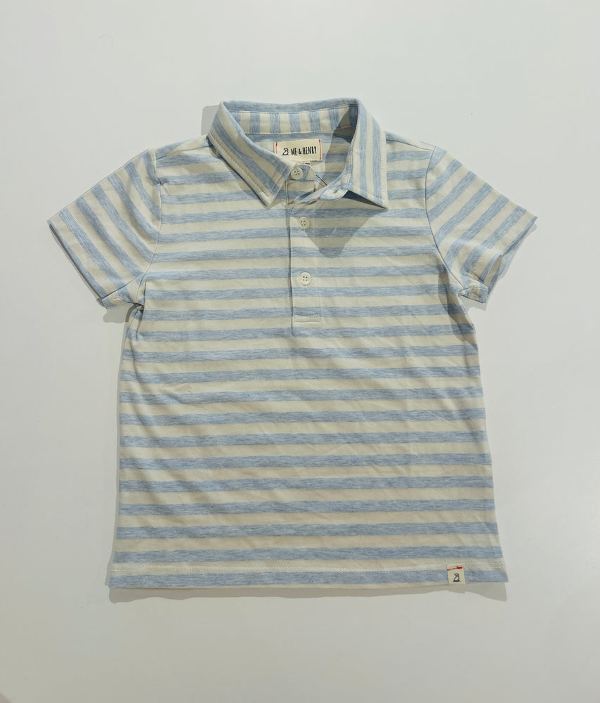 Me & Henry - Blue Stripe Polo
