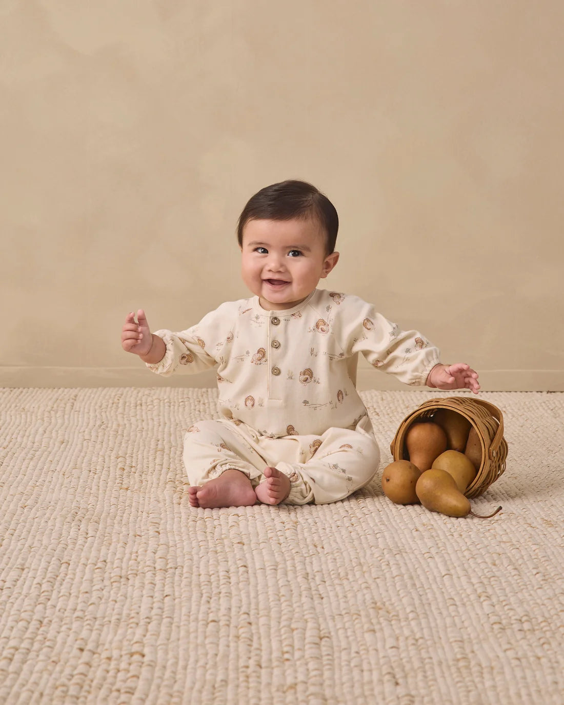 Turkey Henley Bubble Jumpsuit