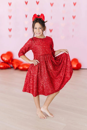 Mila & Rose - Red Sequin Dress