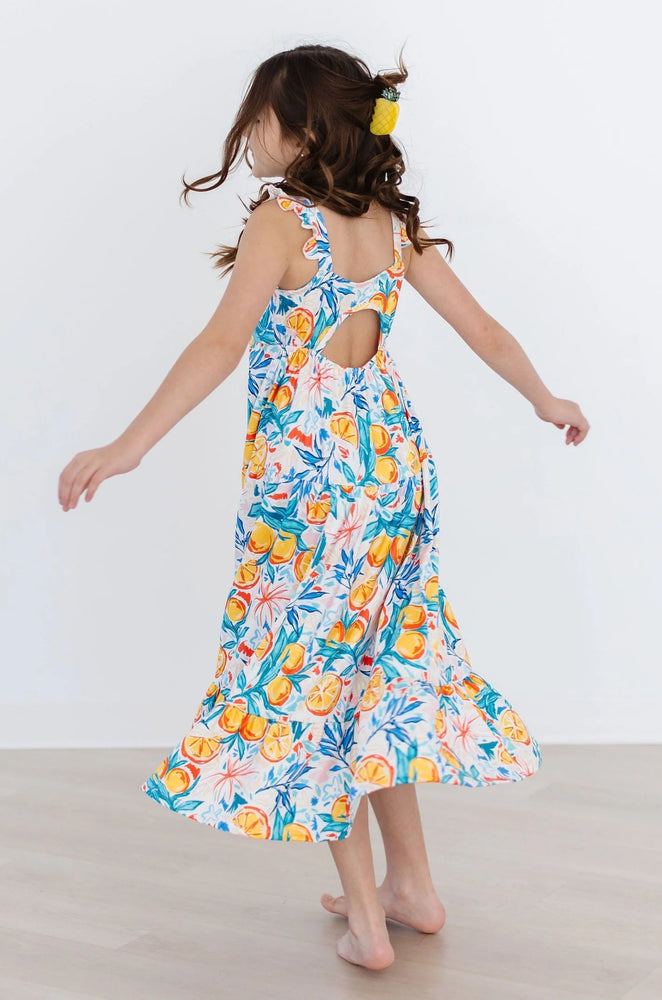 Mila & Rose - Tropical Summer Ruffle Maxi Dress