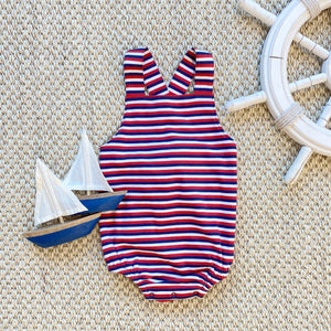 The Beaufort Bonnet Company - Kennedy Cruise Stripe Stillman Sunsuit