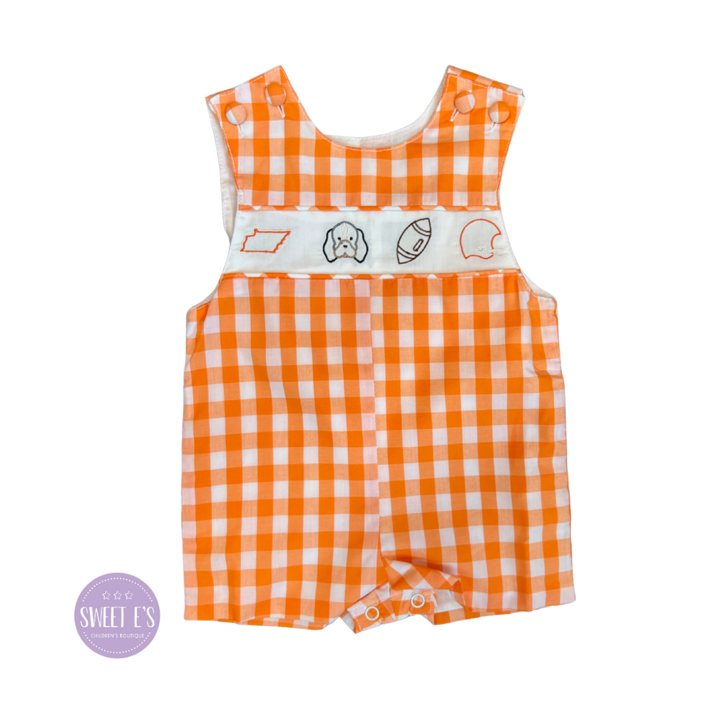Game Day - Orange Gingham Tennessee Vols Jon Jon